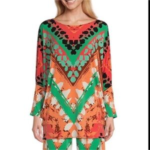 Eva Varro Colorful Geometric Women's Tunic